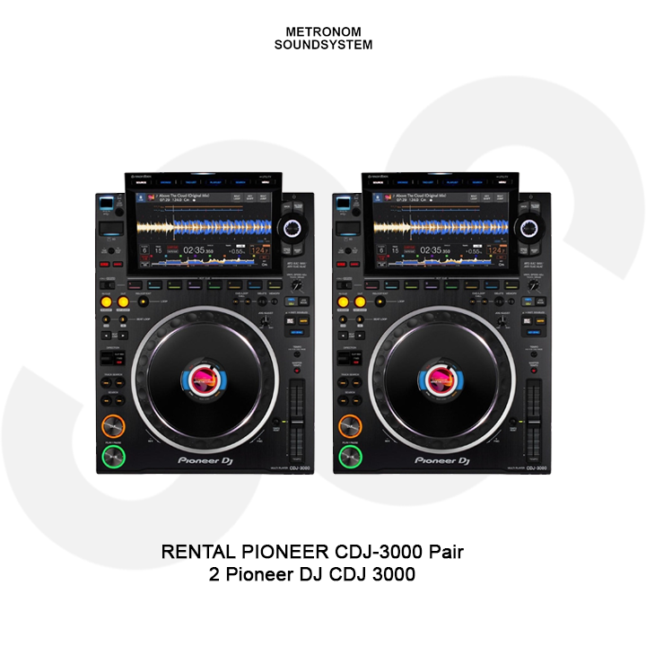 DJ Set Rental Pioneer DJ CDJ 3000 Pair