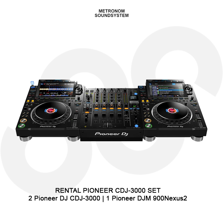 DJ Set Rental Pioneer DJ CDJ 3000 Set