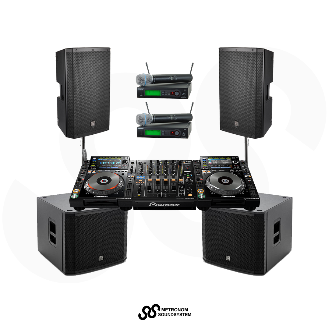 Package CDJ2000NXS1 Set Soundsystem 3000W