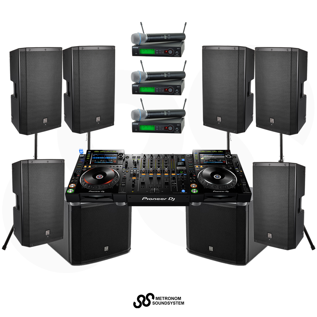 Package CDJ2000NXS2 Set Soundsystem 5000W
