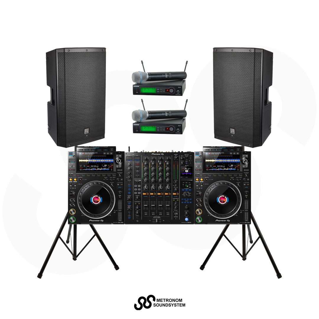 Package CDJ3000 Set Soundsystem 1000W