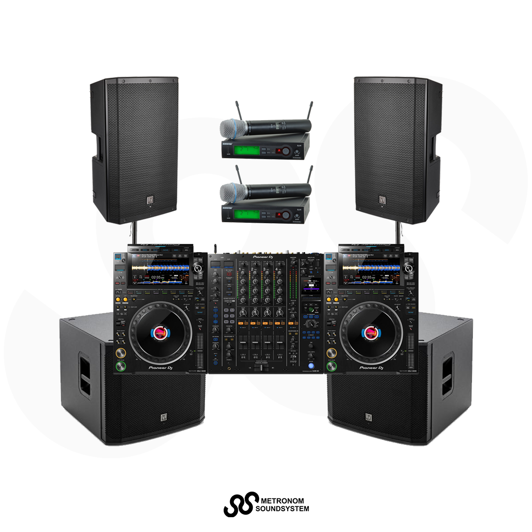 Package CDJ3000 Set Soundsystem 3000W