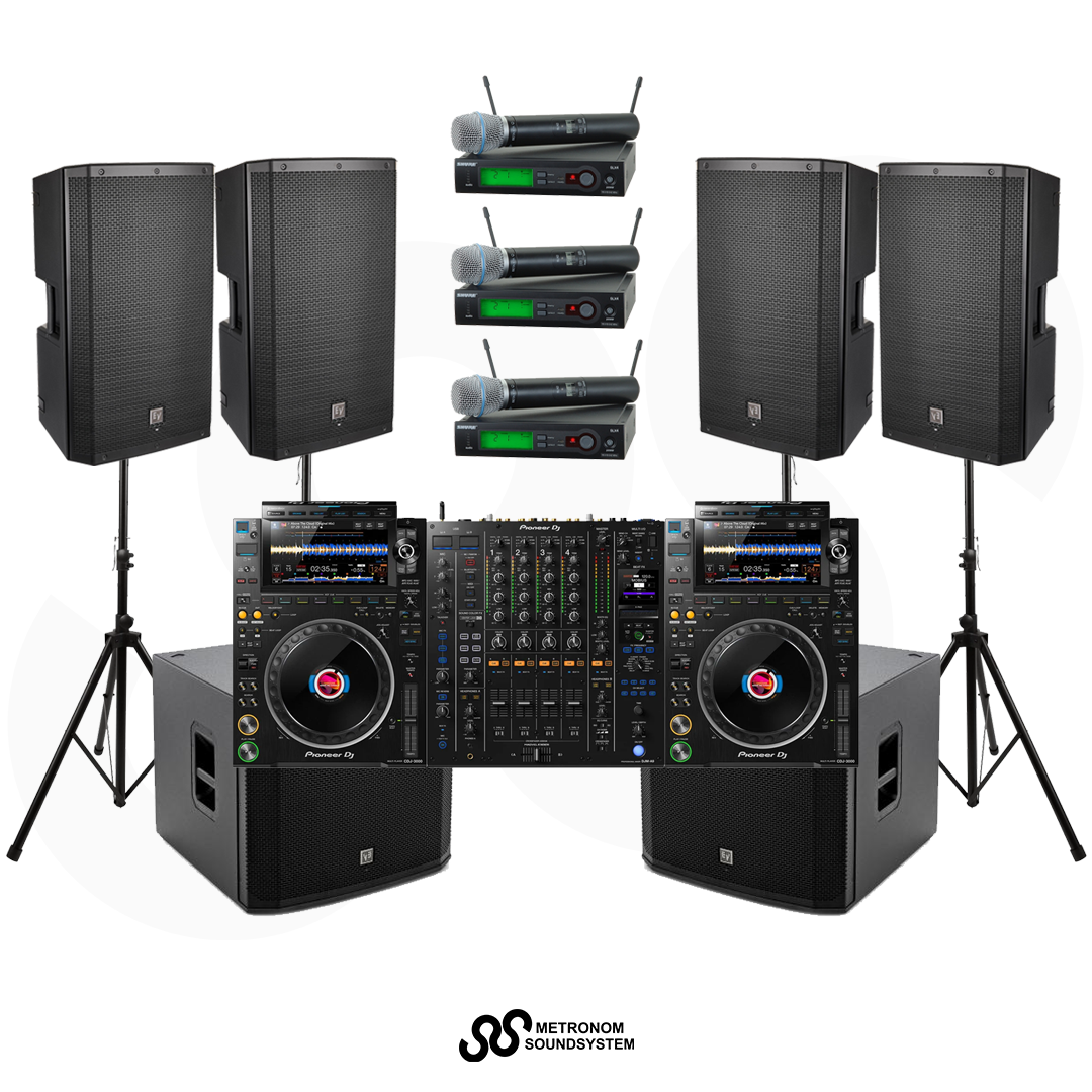 Package CDJ3000 Set Soundsystem 4000W