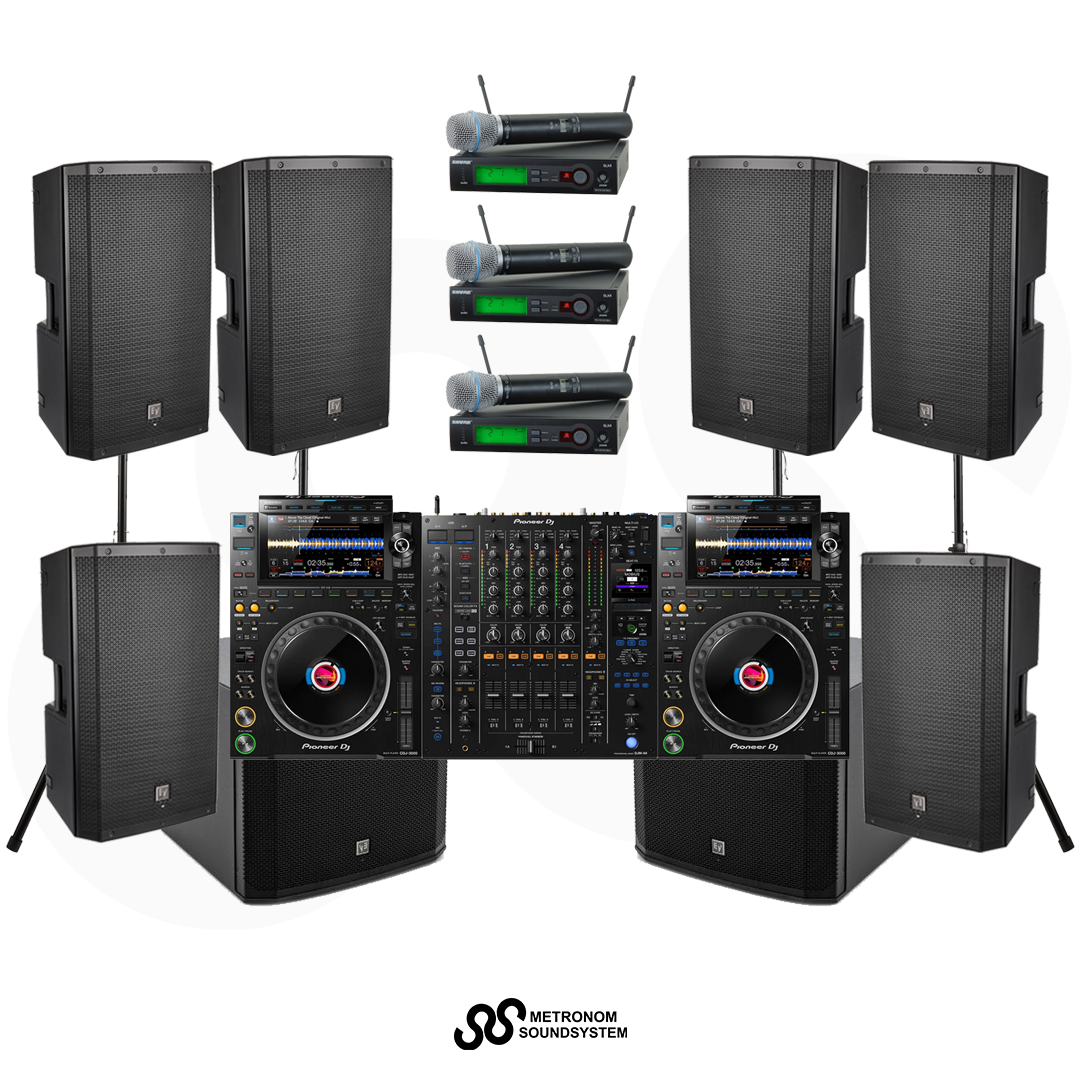 Package CDJ3000 Set Soundsystem 5000W
