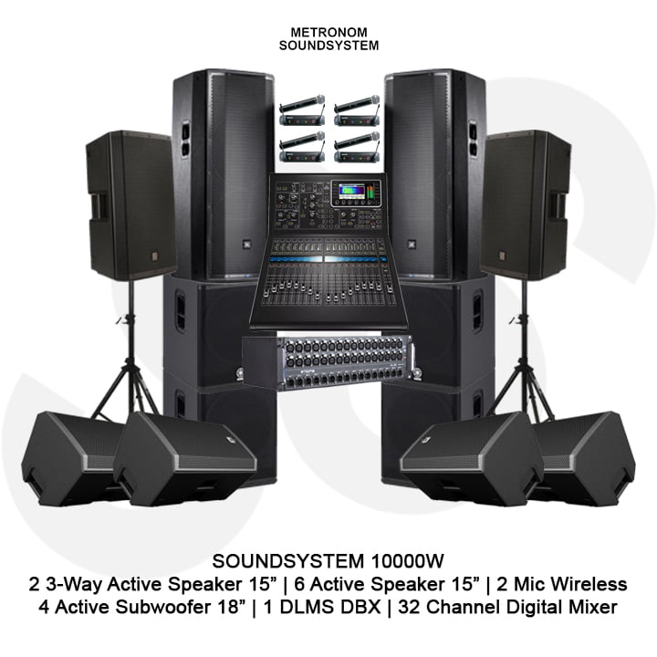 Soundsystem Rental 10.000 Watt