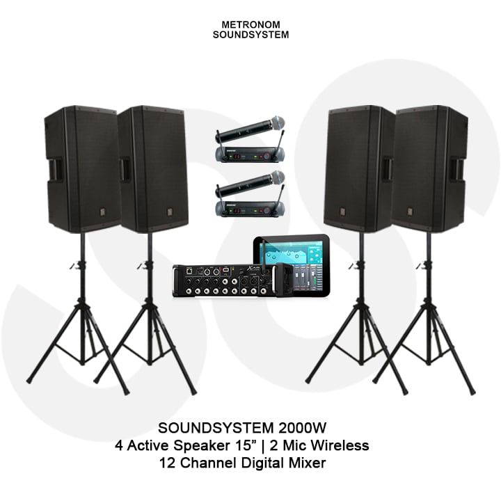 Soundsystem Rental 2000 Watt