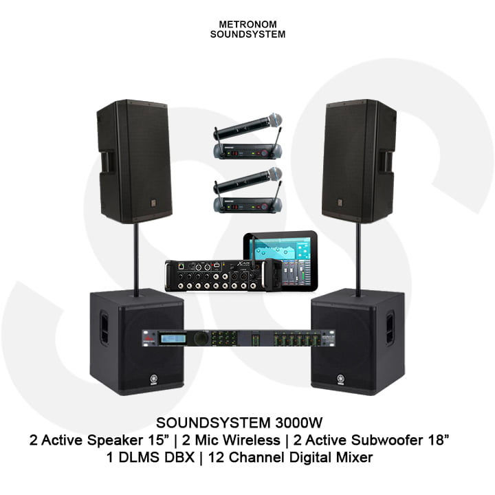 Soundsystem Rental 3000 Watt