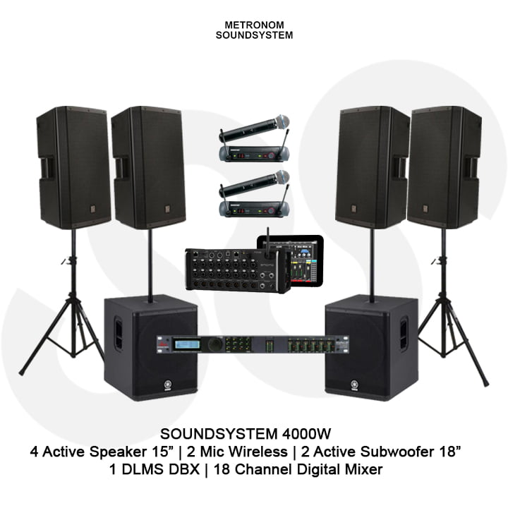 Soundsystem Rental 4000 Watt