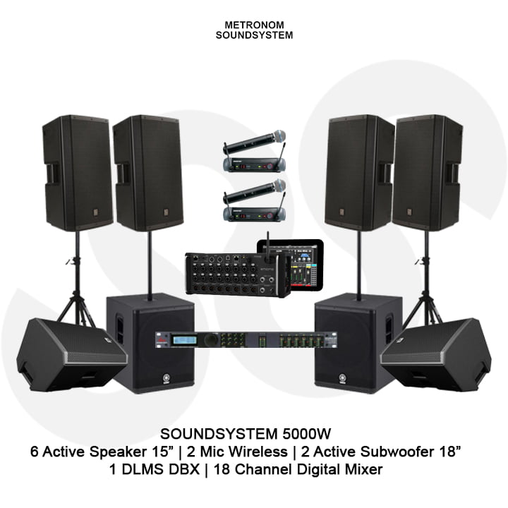 Soundsystem Rental 5000 Watt