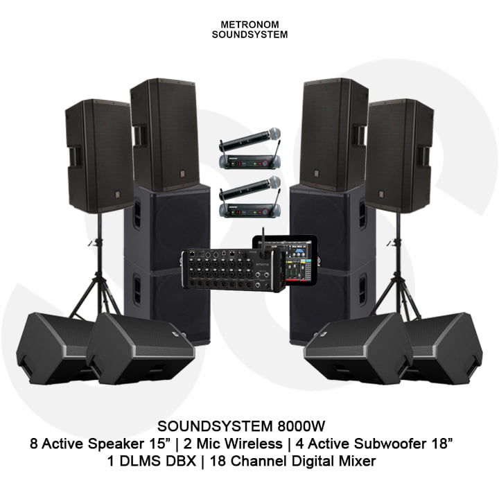 Soundsystem Rental 8000 Watt