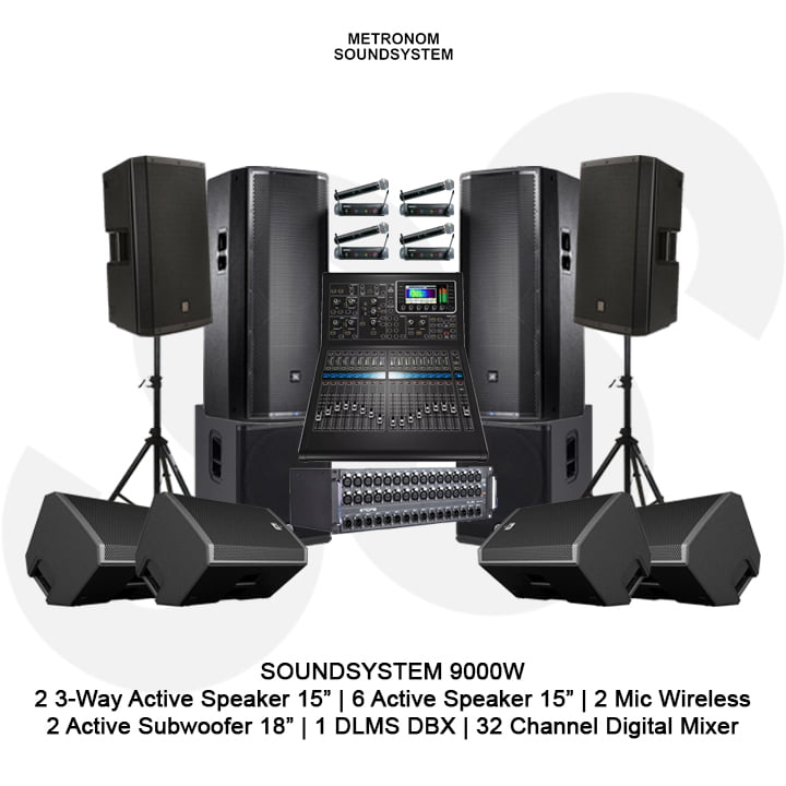 Soundsystem Rental 9000 Watt